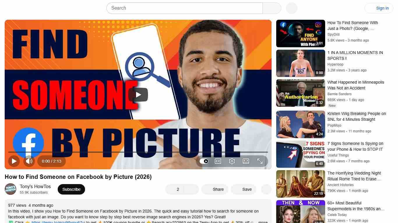 How to Find Someone on Facebook by Picture (2026) - YouTube