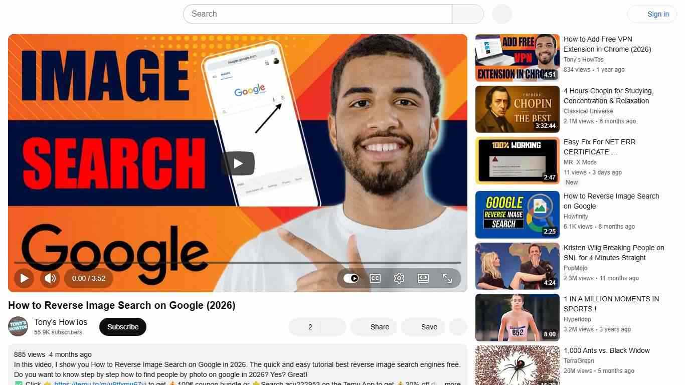 How to Reverse Image Search on Google (2026) - YouTube